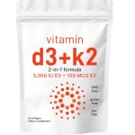 OEM/ODM Vitamin D3 + K2 Softgels