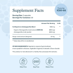 Ashwagandha KSM-66 Organic Capsules - Herbal Brain Support & Relaxation Supplement Organic Herbal Formula Custom Bulk