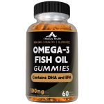 OEM/ODM Wholesale Custom Non-GMO Fish Oil Gummies with EPA DHA Omega-3 Dietary Supplement