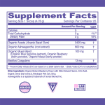 Organic Blueberry Flavor Ashwagandha Spirulina Fruit & Vegetable Powder - A Health & Vitality Dietary Supplement