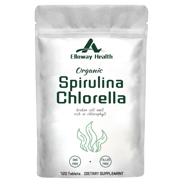 Organic Spirulina & Chlorella Tablets - Algae Superfood Blend | Clean Energy & Natural Detox