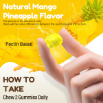 OEM/ODM Women's Saw Palmetto Biotin Gummies | Mango Pineapple Flavor | Zero Sugar Herbal Supplement