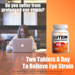 Improved Lutein Extract Zeaxanthin Chewable Tablets Candy with Vitamin C Orange Flavor