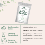Organic Spirulina & Chlorella Tablets - Algae Superfood Blend | Clean Energy & Natural Detox