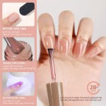 Gel Nail Polish Set Factory - Private Label Sheer Nude Base Top Coat