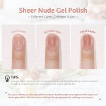 Gel Nail Polish Set Factory - Private Label Sheer Nude Base Top Coat