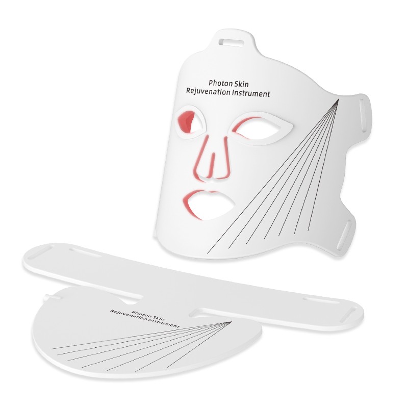 OEM 7-Color Infrared LED Facial Mask Private Label Home Beauty Device with USB Plug Hand-Held Face Light Mask