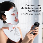OEM 7色红外LED面膜自有标签家用美容设备，USB插头手持面部光面膜