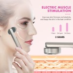 便携式美容个人护理先进的LED光疗法面部EMS面部眼部美容按摩器红光护肤棒