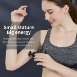 OEM Logo Mini Portable Massage Gun Quiet Percussion Small Travel Brushless Motor Muscle Percussion Massager Back Pain Relief