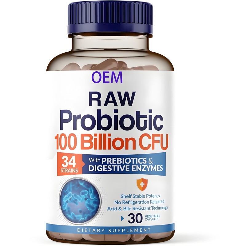 Probiotic Capsules Supplier - OEM/ODM Digestive Gut Health 30 Caps
