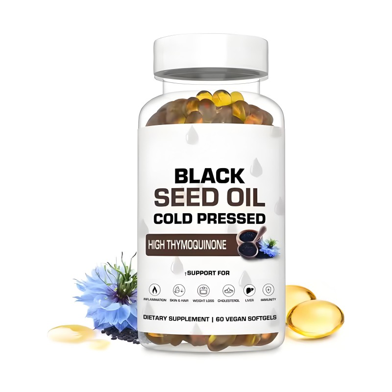 Black Seed Oil Softgels Factory - Vegan Dietary Supplement Heart Health