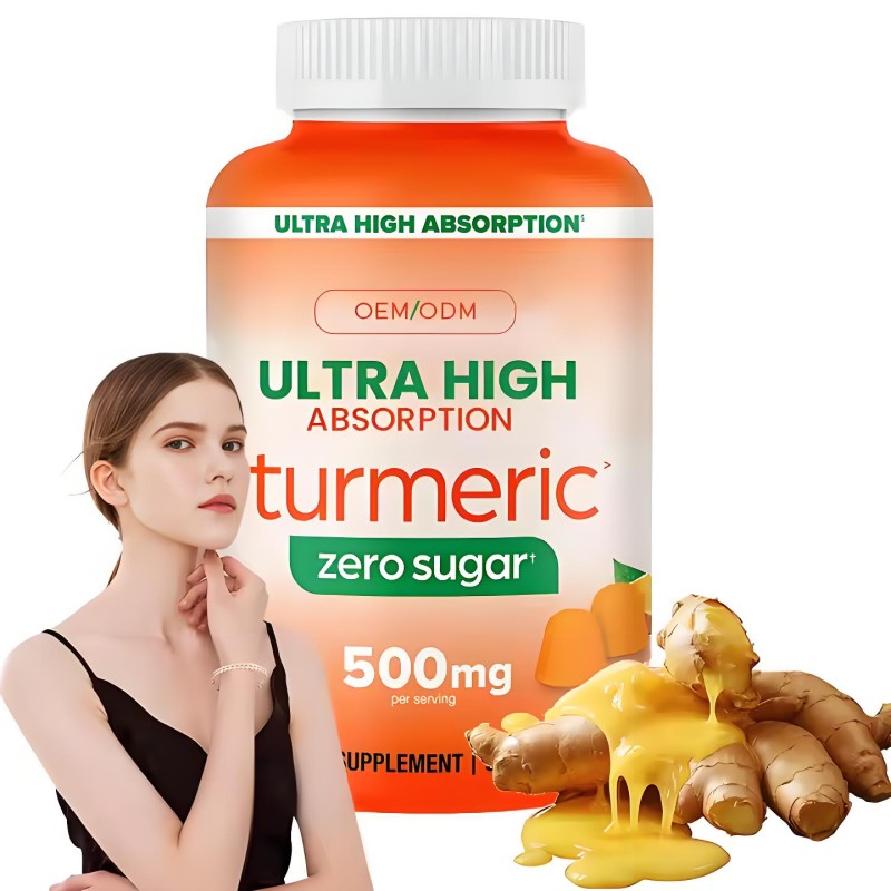 Turmeric Gummies Manufacturer - OEM Zero Sugar 500mg Extract Joints
