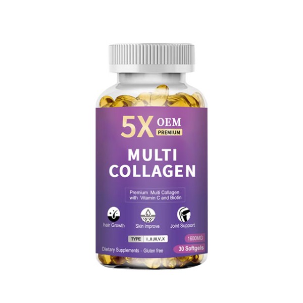 Collagen Capsules Factory - OEM Customized Hair Nail Growth Immunity