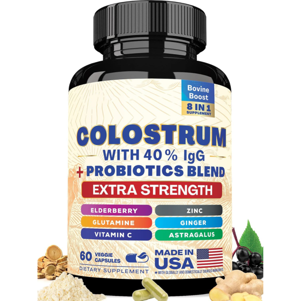 Bovine Colostrum Capsules Manufacturer - Private Label 40% IgG Grass Fed