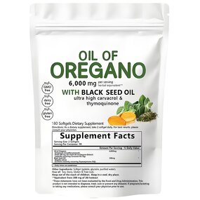 Oregano Oil Softgel Factory - Private Label 300 Caps Dietary Fiber