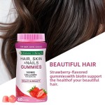 Biotin Gummies Factory - OEM/ODM Hair Skin Nails Strawberry Flavor
