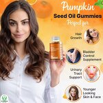 Pumpkin Seed Oil Gummies Supplier - Sugar Free Hair Growth Youthful Skin