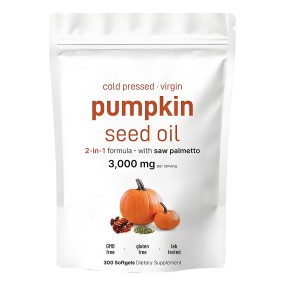 Pumpkin Seed Oil Softgels Manufacturer - 3000mg Saw Palmetto Hair Urinary