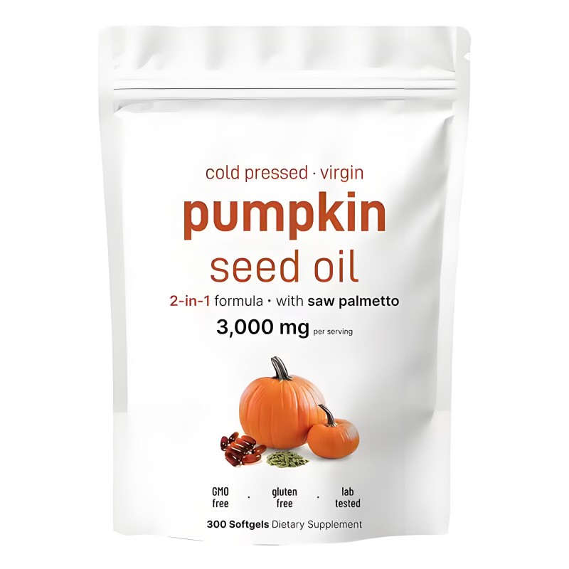 Pumpkin Seed Oil Softgels Manufacturer - 3000mg Saw Palmetto Hair Urinary