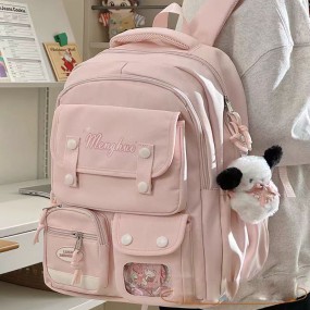 College Backpack Supplier - Junior High School Girls Simple Versatile