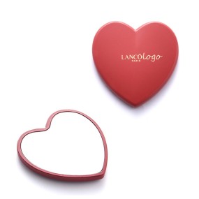 Valentine's Day Elegant Heart Shape Compact Pocket Makeup Mirror for Girls