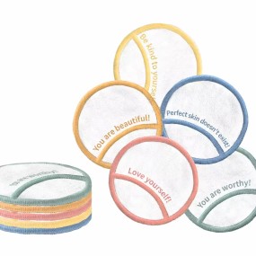 Washable Eco Friendly Natural Reusable Facial Face Cleansing Cotton Rounds Bamboo Organic Makeup Remover Pads for Women