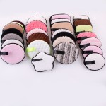 Private Label Washable Microfiber Cotton Face Cleansing Makeup Powder Magic Remover Reusable Makeup Remover Pads