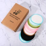 Colorful Organic Cotton Pads Reusable and Eco-Friendly for Facial Make-Up Remover Face Care