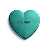 Customized Logo Hot Sale High Quality Heart Shape Metal Makeup Cosmetic Mirror for Beauty