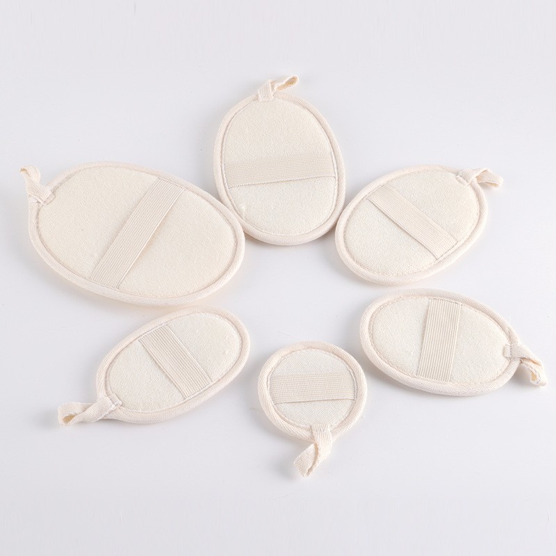 Eco-Friendly Soft Body Scrub Bathing Tools Cleaning Pad Natural Massager Exfoliating Pads Bath Scrubber Shower Loofah Sponge