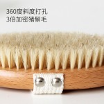 Eco Friendly Wholesale Stock  Dry Skin Wooden Bath Brush Natural Bamboo Sisal Bristle Body Brush for Skin Exfoliating