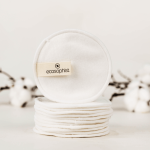 Custom Logo Round Cream Reusable Bamboo Makeup Remover Cotton Pads Facial Cleaning Cosmetic Make-up Face Laundry Bag