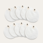 Organic Cotton Bamboo Makeup Remover Pads Soft Eco-Friendly Round Cosmetic Cotton Pads with Laundry Mesh Bag