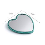 Customized Logo Hot Sale High Quality Heart Shape Metal Makeup Cosmetic Mirror for Beauty