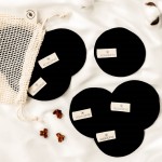 Custom Logo Round Cream Reusable Bamboo Makeup Remover Cotton Pads Facial Cleaning Cosmetic Make-up Face Laundry Bag