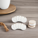 Organic Cotton Bamboo Makeup Remover Pads Soft Eco-Friendly Round Cosmetic Cotton Pads with Laundry Mesh Bag