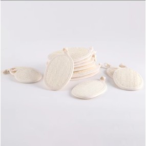 去角质丝瓜络沐浴露海绵垫,天然沐浴磨砂膏,可重复使用的丝瓜络海绵,男性,女性沐浴丝瓜络垫