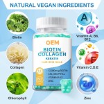 Biotin Gummies Factory - 12000mcg Hair Skin Collagen Growth