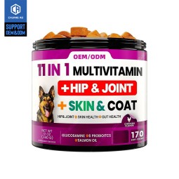 Dog Multivitamin Supplier - 11 in 1 Chewable Glucosamine Chondroitin