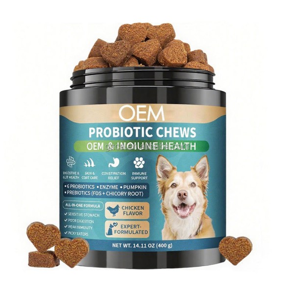 Dog Digestive Supplement Factory - Pumpkin Probiotics Gut Health