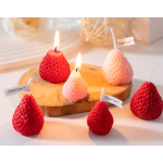 Soy Wax Candle Factory - Strawberry Fragrance Handmade Modern Art