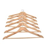 Wooden Clothes Hanger Supplier - Pure Natural Solid Wood Anti-slip