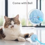 Cat Interactive Toy Supplier - Spring Plush Feather Teaser