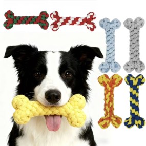 Cotton Rope Toy Manufacturer - Bone Shape Interactive Pet