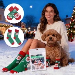 Christmas Matching Socks Supplier - Human Pet Cotton Festive