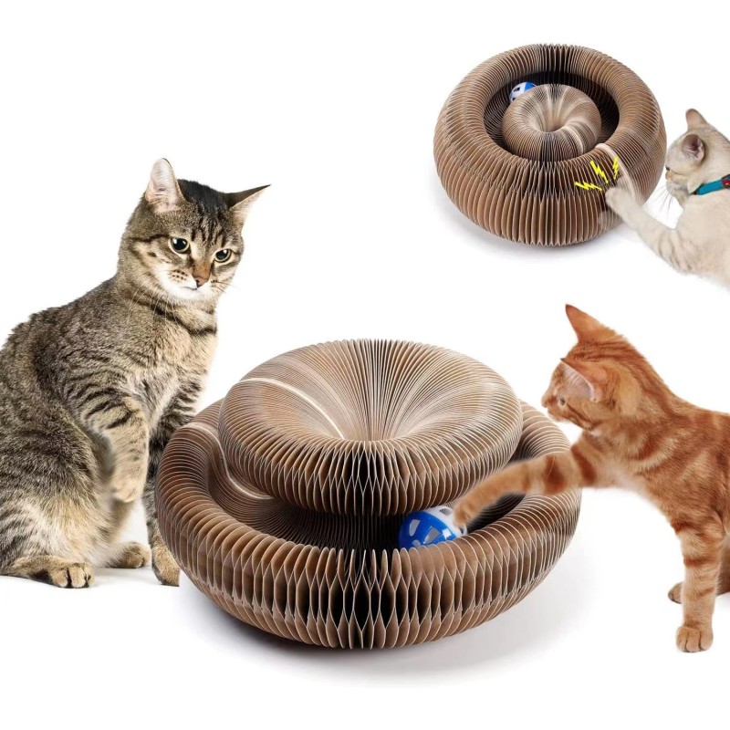 Cat Scratching Board Factory - Folding Corrugated Paper Toy