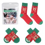 Christmas Matching Socks Supplier - Human Pet Cotton Festive