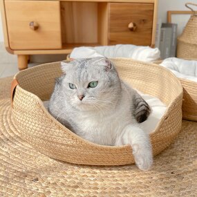 Cat Bed Manufacturer - Cotton Rope Woven Basket