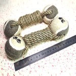 Dog Chew Toys Supplier - Dumbbell Cotton Rope Tennis